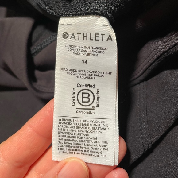 Athleta Headlands Hybrid Cargo II Tight Leggings. Size 14. - Picture 4 of 12